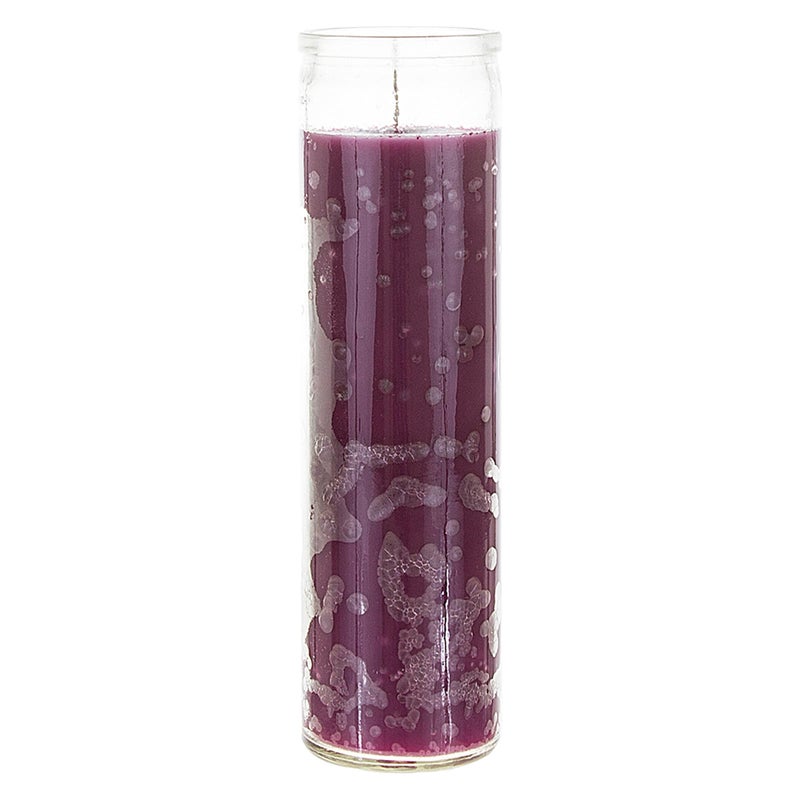 Mega Candles 6 pcs Unscented Purple 7 Day Glass Container Devotional Prayer Candles, Premium Wax Candle 2 Inch x 8 Inch, Sanctuary, Vigils, Prayers, Blessings, Religious, Memorials, Remembrance - Image 2